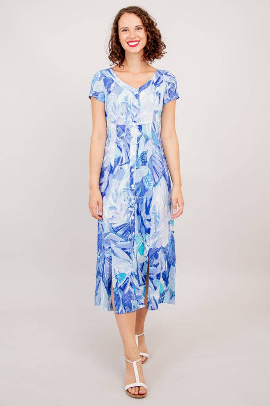 Morgan Dress, Blue Room, Linen Bamboo