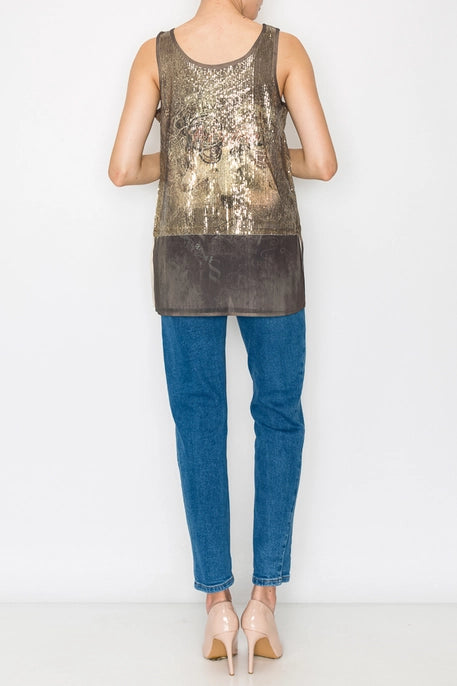 Rodeo Sequins Tank Top