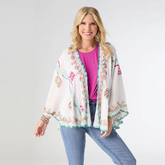 Jovie Wrap with Embroidery