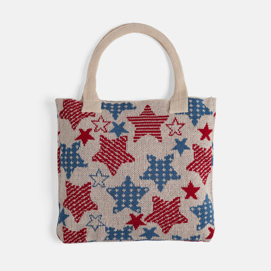 Stars Knitted Tote