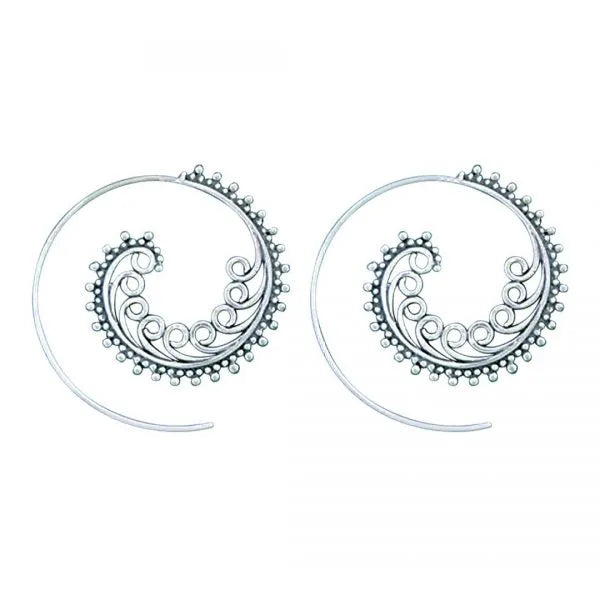 Dots & Twirls Tribal Design Earrings