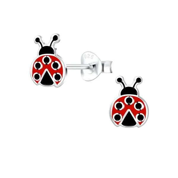 Ladybug Post Earrings