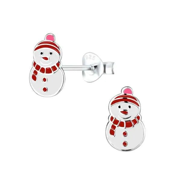 Snowman Post Earrings