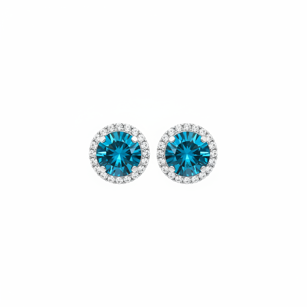 Aquamarine March Birthstone Earrings