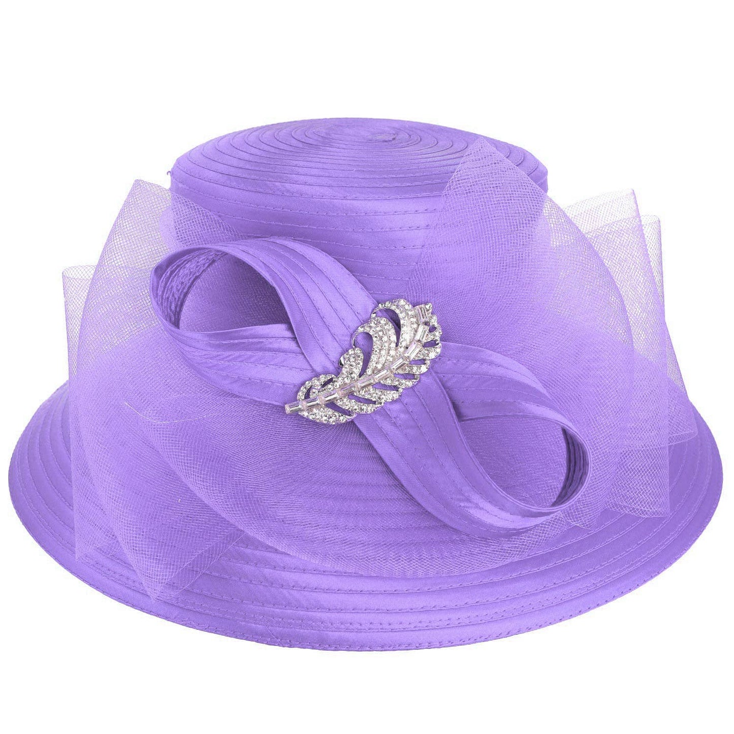 Dressy Brooch Ribbon Hat