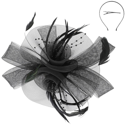 Black Orchid Fascinator