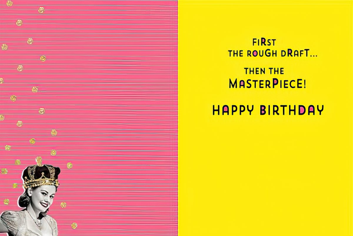 First God Created Man Birthday Greeting Card
