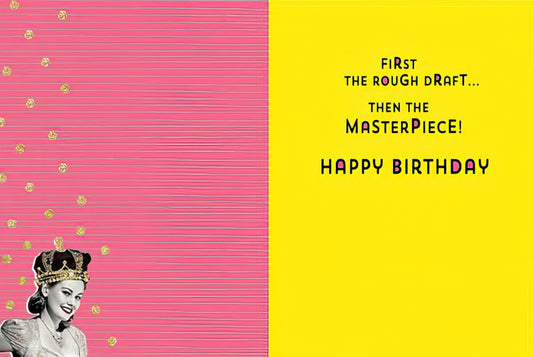 First God Created Man Birthday Greeting Card
