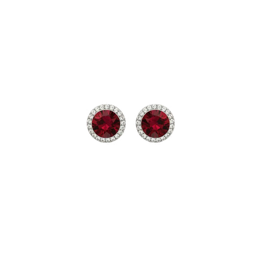 Birthstone Earrings- Garnet January