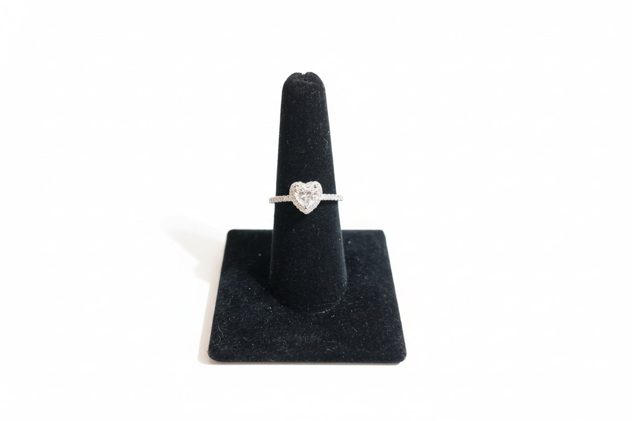 Heart Halo Ring