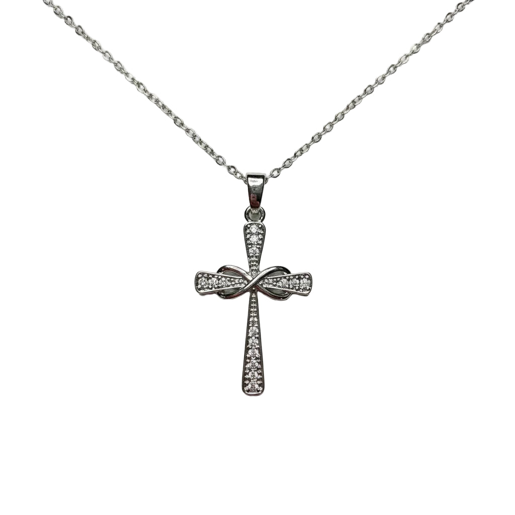 Endless Grace Crystal Cross Necklace