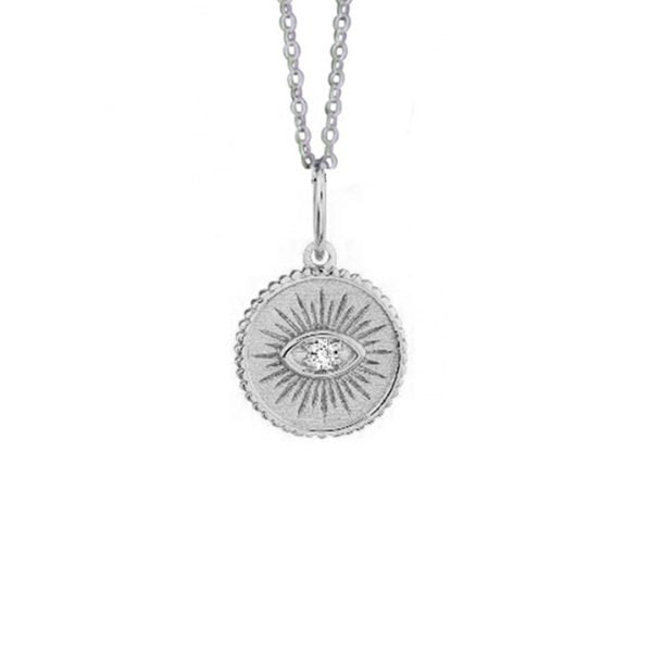 Evil Eye w/ Cubic Zirconia Necklace