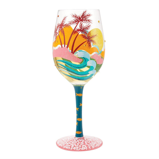Tropical Getaway Lolita Wine Glass