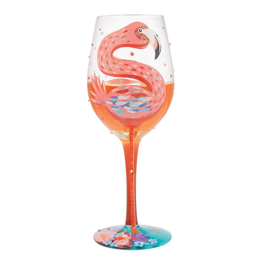 Fabulous Flamingos Lolita Wine Glass