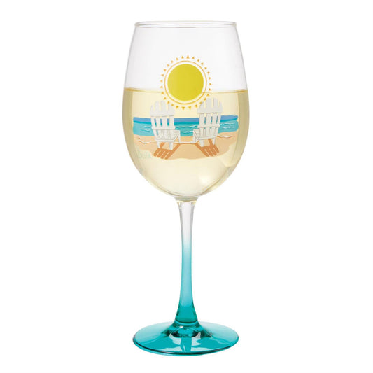 Sun On The Beach Lolita Wine Glass