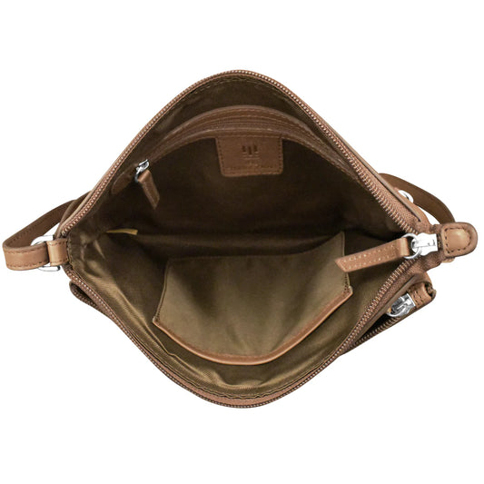 Double Zip Crossbody Bag