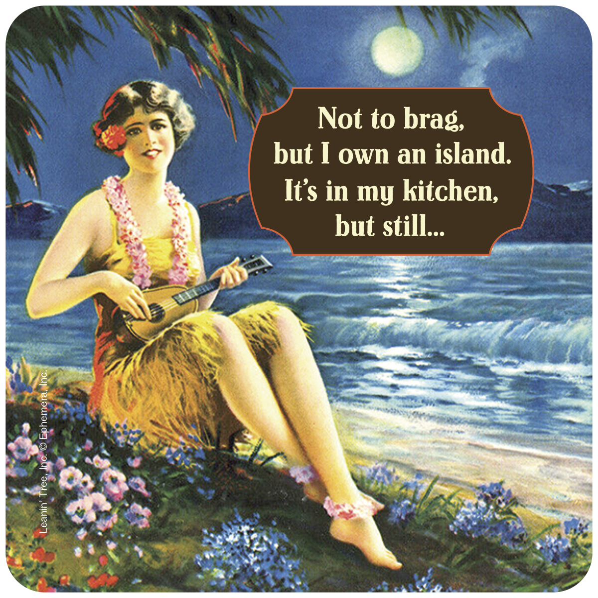 Kitchen Island Queen | Funny Coaster