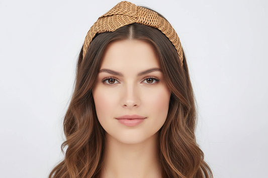Faux Straw Head Band