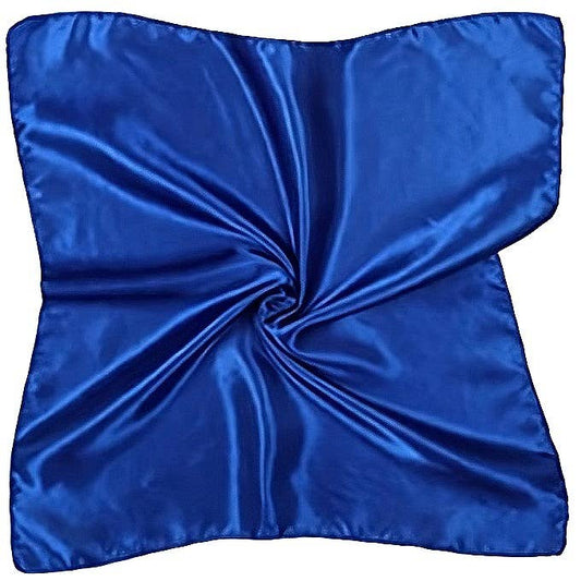 Solid Color Silky Satin Square Scarf