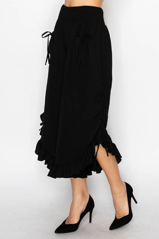 Elastic Waist Bloomer Pants