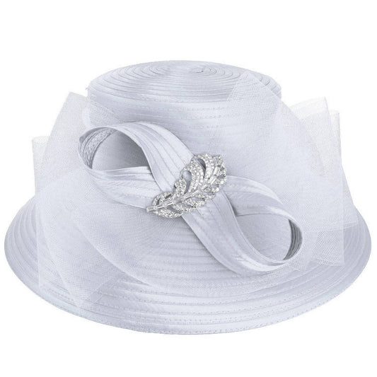Dressy Brooch Ribbon Hat