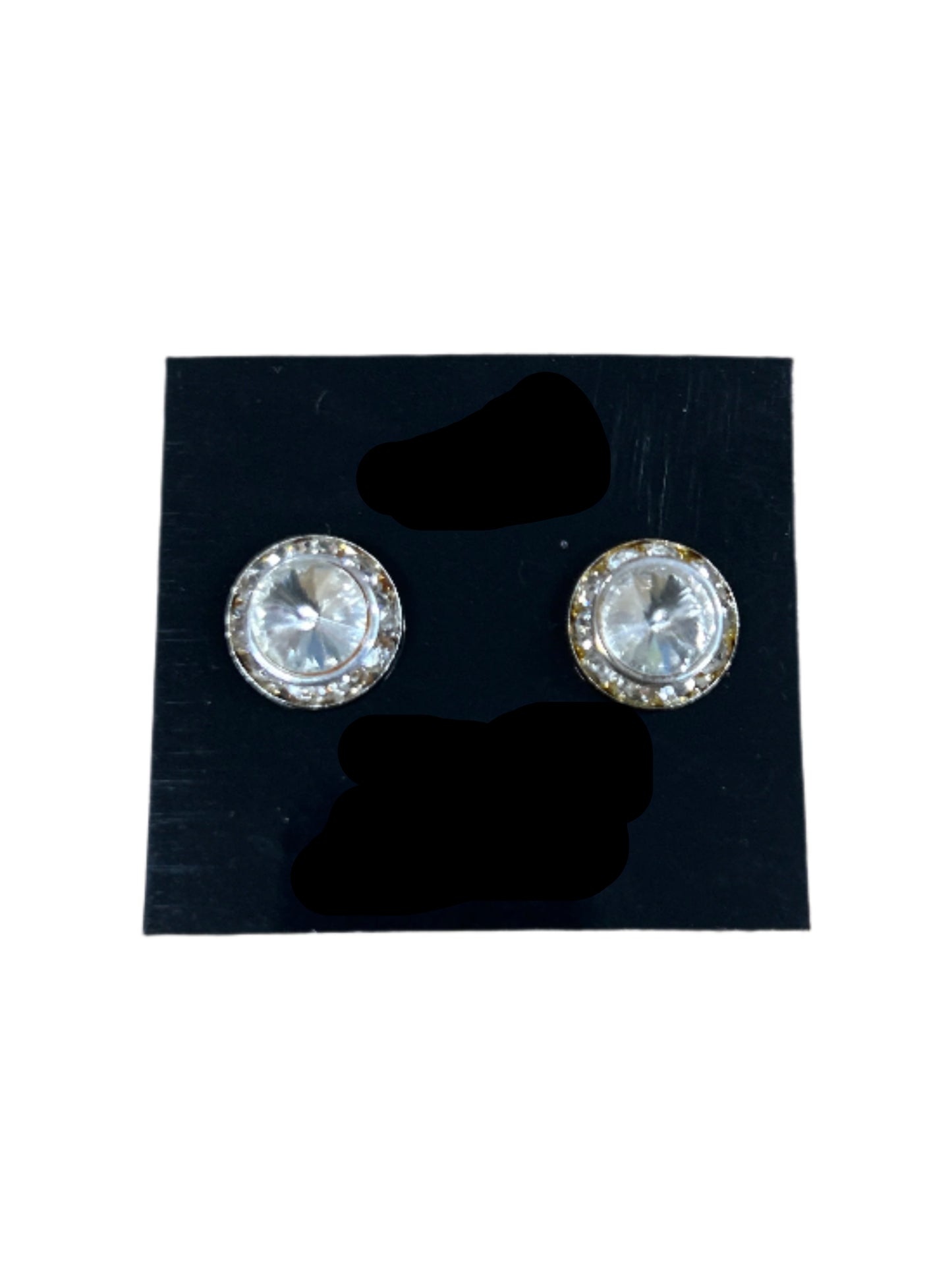 Clear Rhinestone Post Earrings
