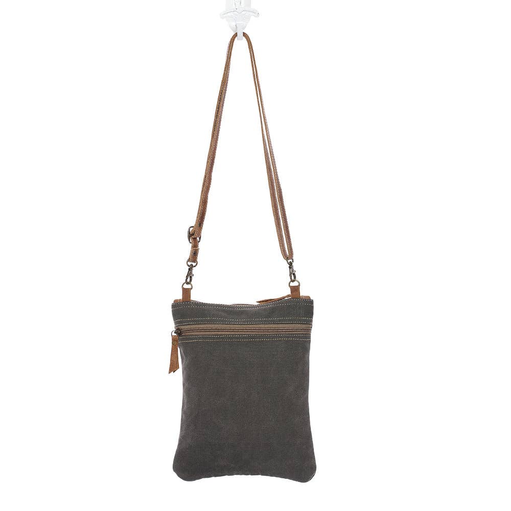 Honey Bee Print Small Crossbody Bag