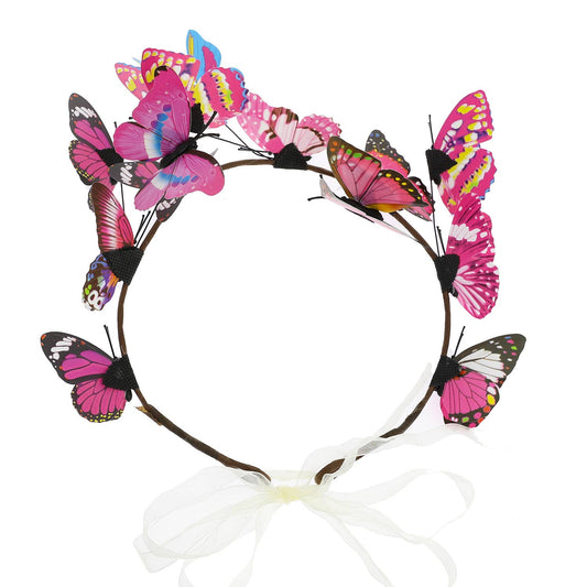 Blush Butterfly Garden Headband