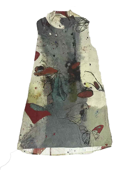 Bordeaux Mist Cowl Neck Dress