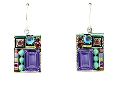 Geometric Large Square Earrings