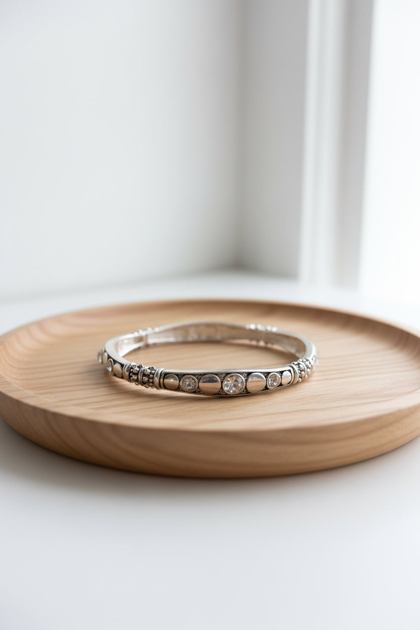 Champagne Glow Stretch Bracelet