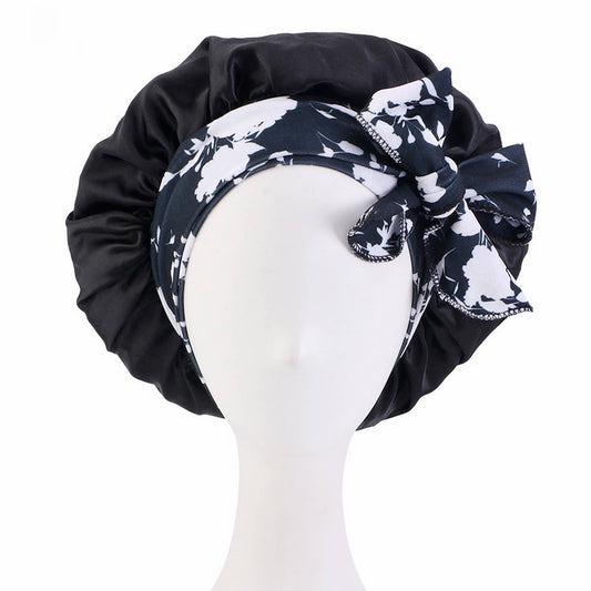 Printed Long Ribbon Bow Ding Night Cap
