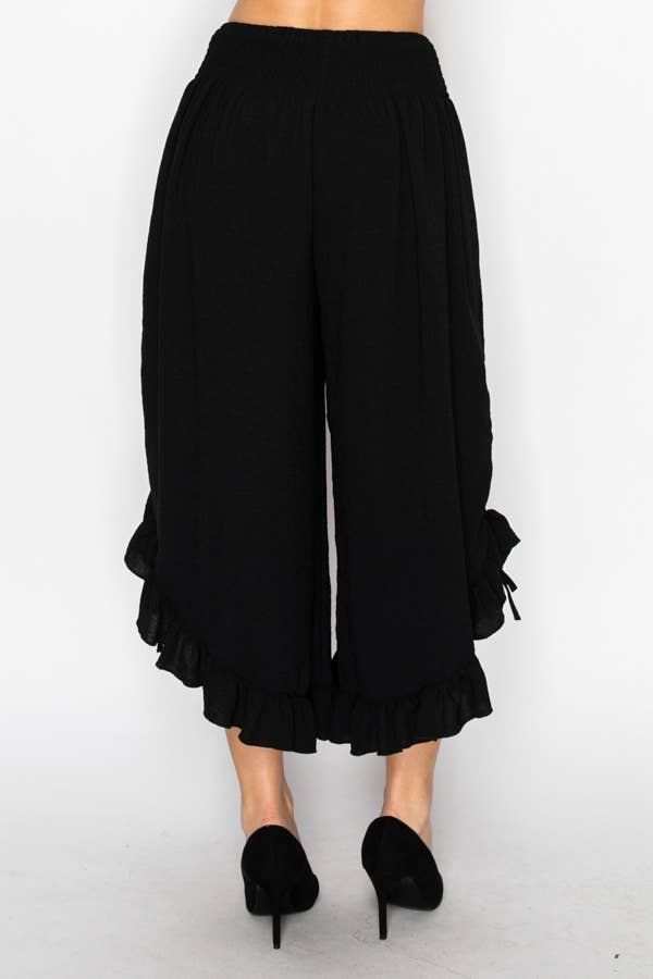 Elastic Waist Bloomer Pants