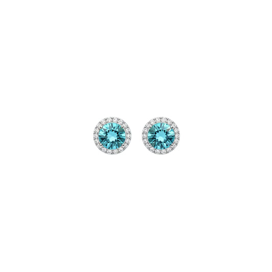 Birthstone Earrings- Aquamarine March