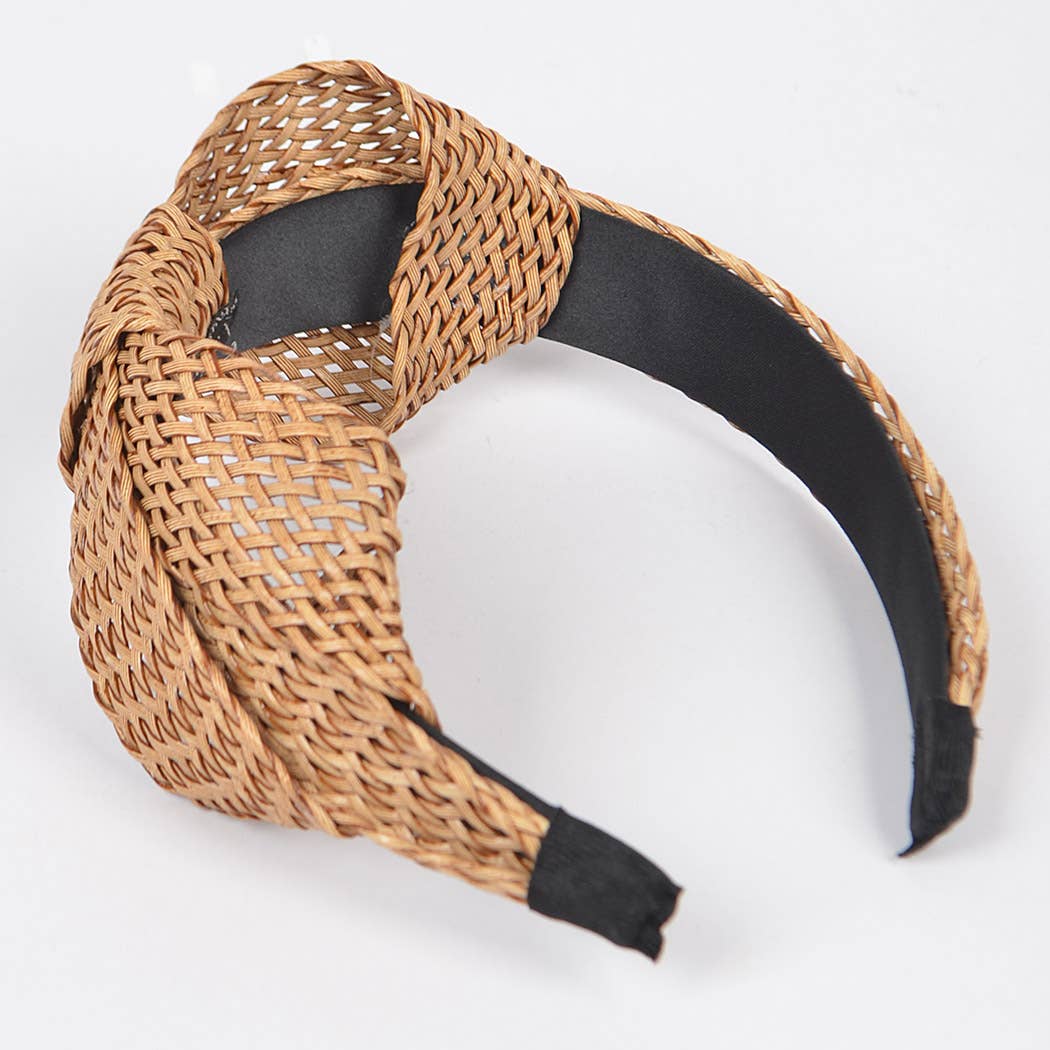 Faux Straw Head Band