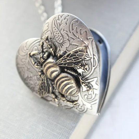 Big Bee Heart Locket