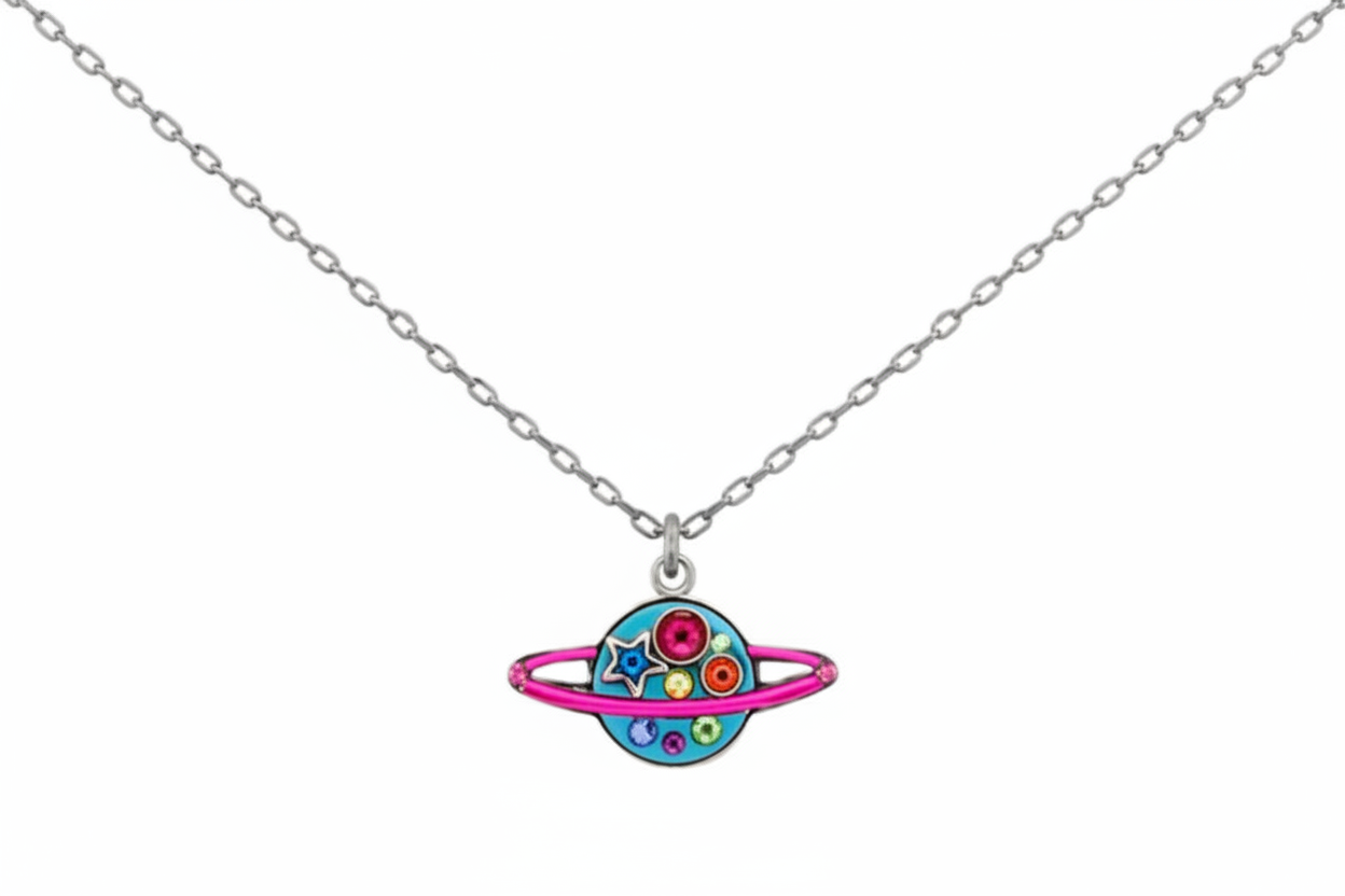 Saturn Pendant Necklace