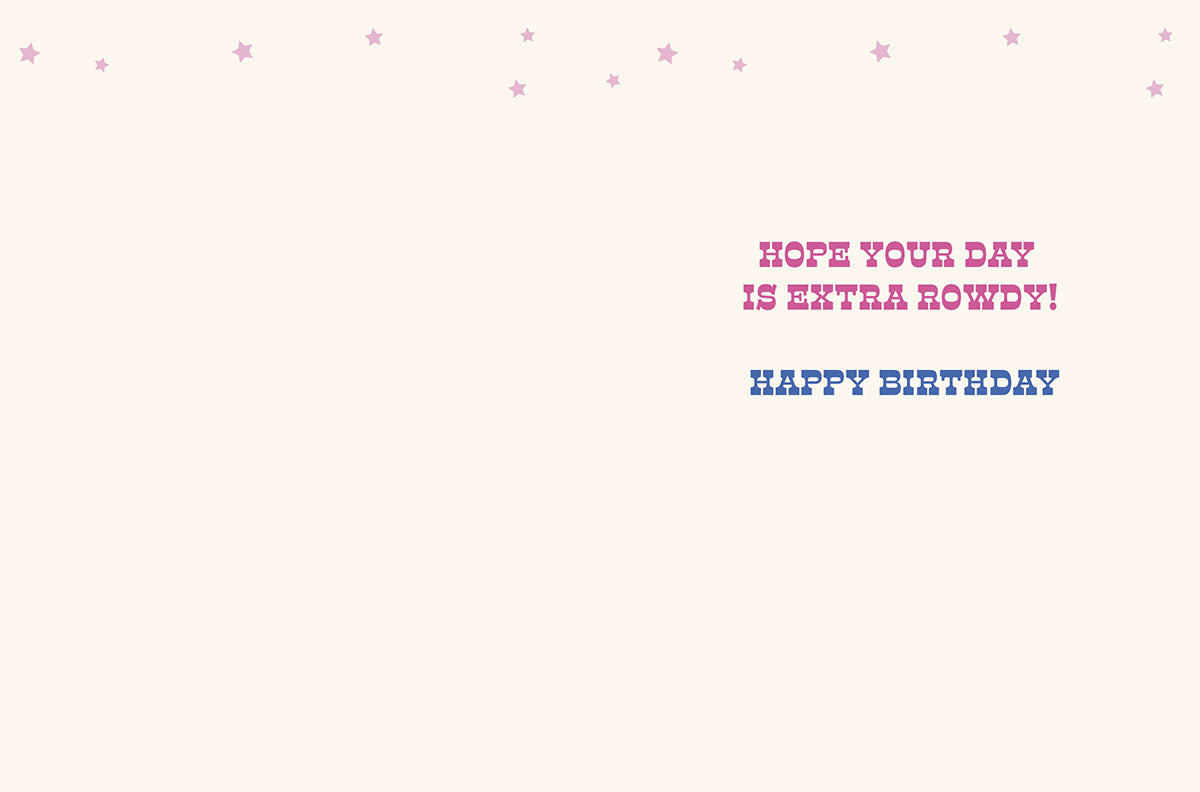 Paws-itively Wild West | Sassy Birthday Greeting Card