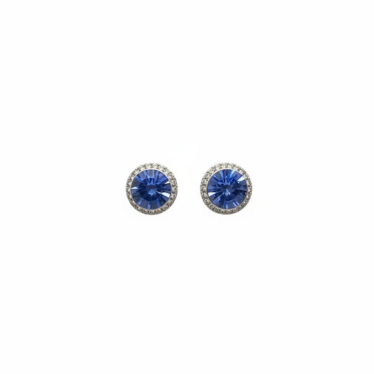 Birthstone Earrings- December Blue Zicron