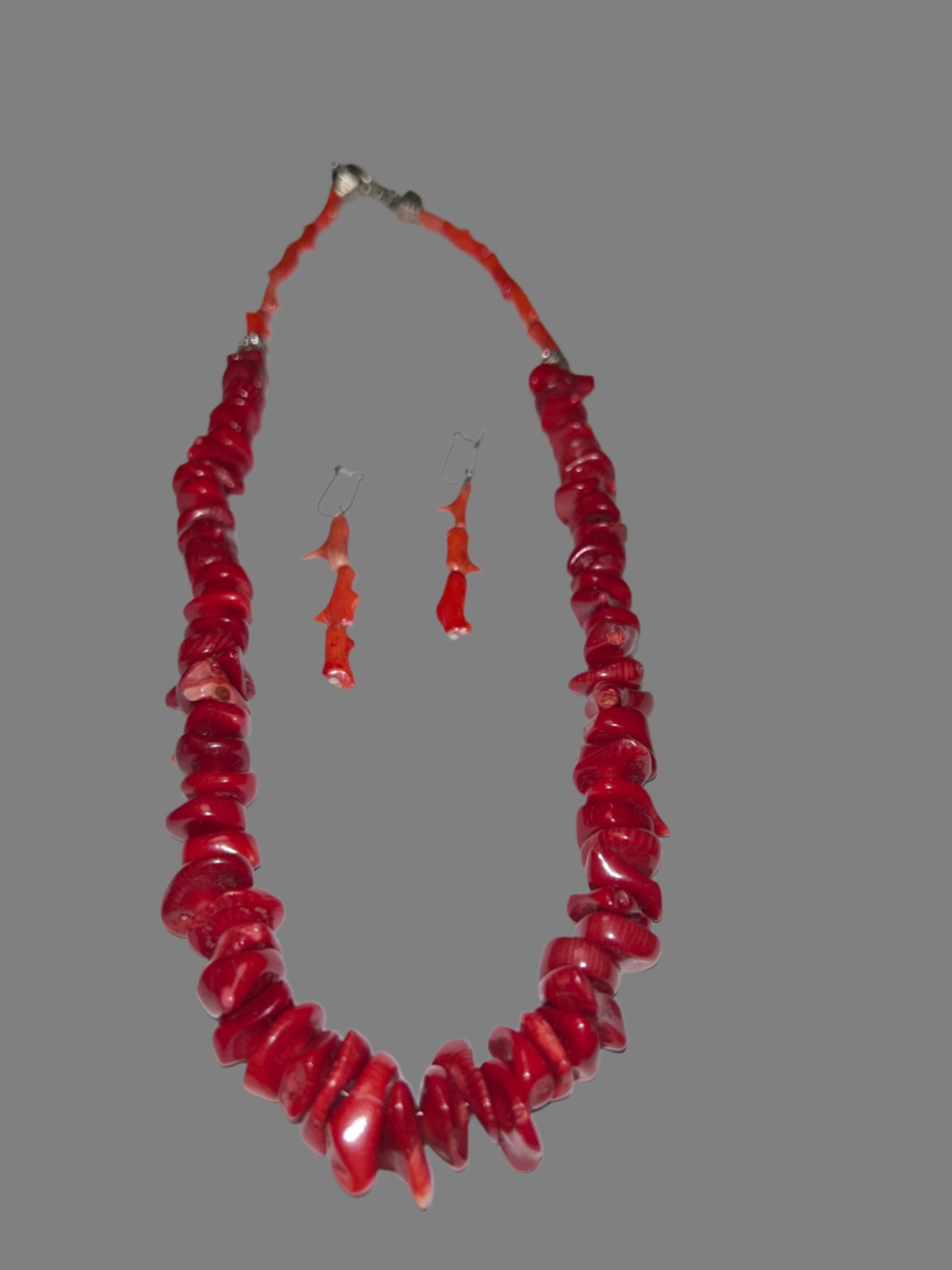 Coral & Red Necklace Set