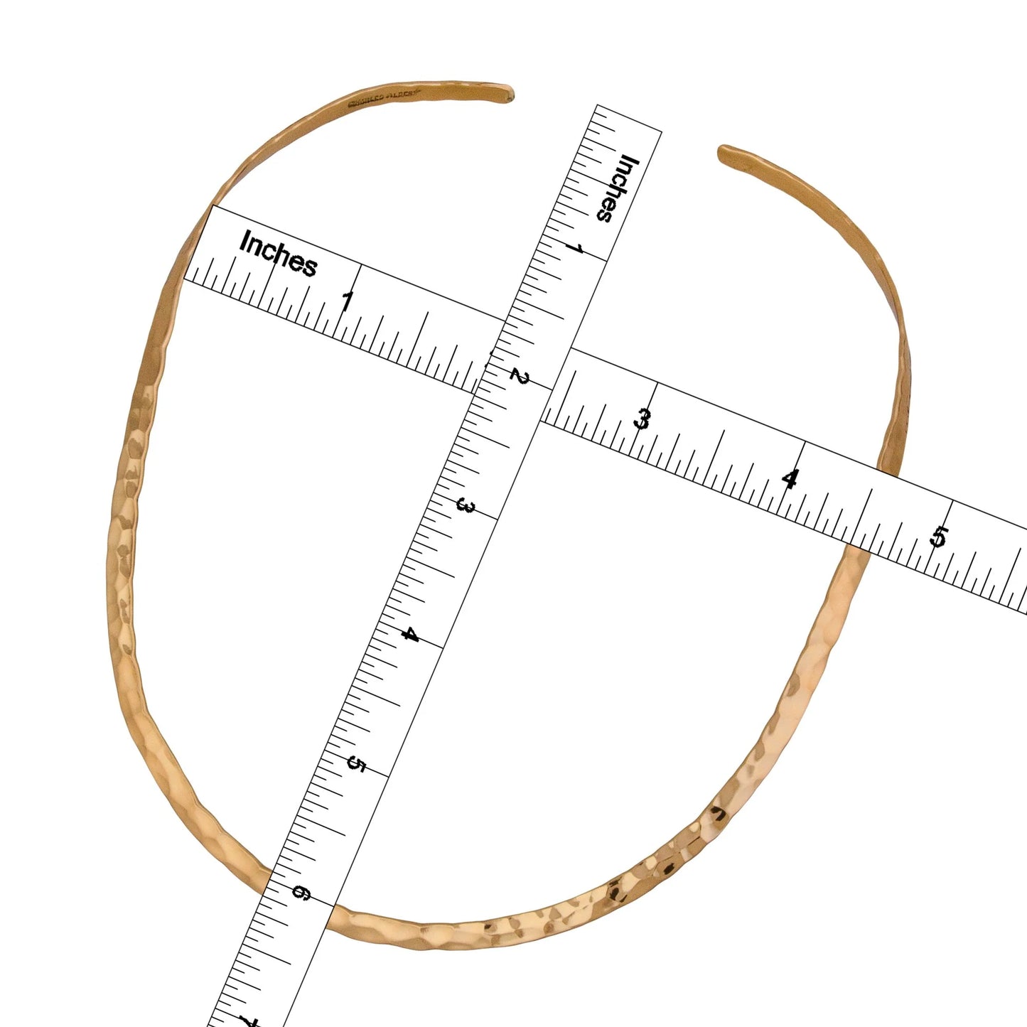 Alchemia Hammered Open Oval Neckwire