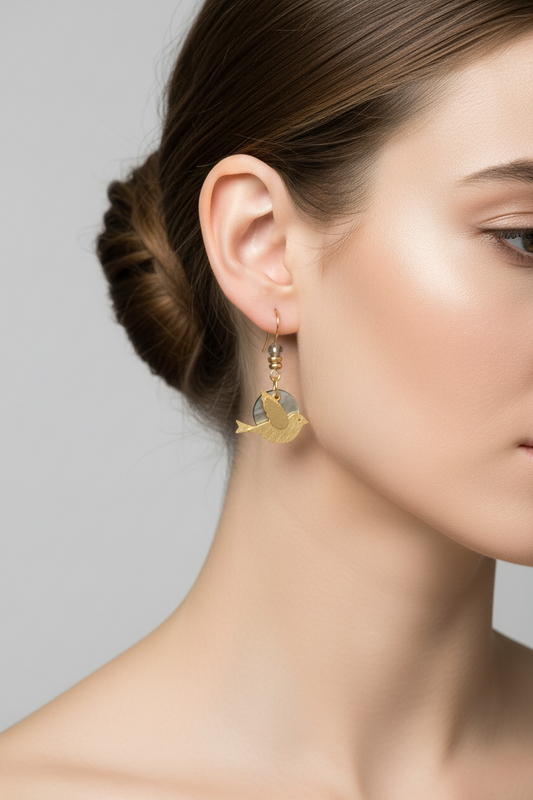 Dainty Doves Earrings