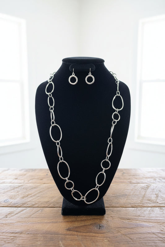 City Lights Silver Statement Set