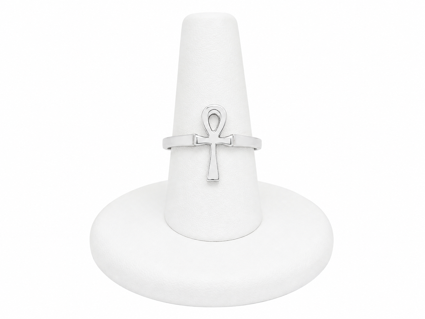 Sterling Silver Ankh Cross Ring