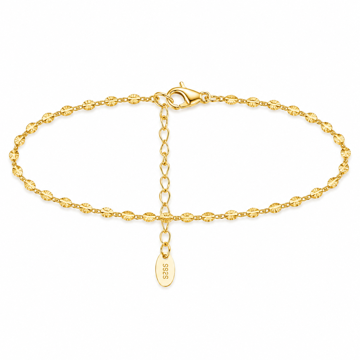 14K Gold-Plated Decorative Chain Anklet