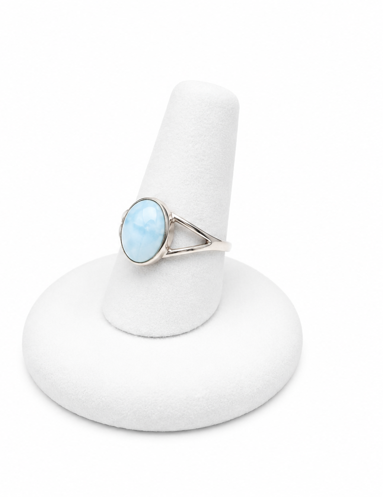 Sterling Silver Larimar Ring