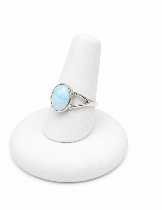 Sterling Silver Larimar Ring