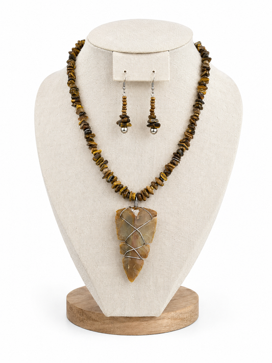 Desert Arrow Necklace & Earring Set