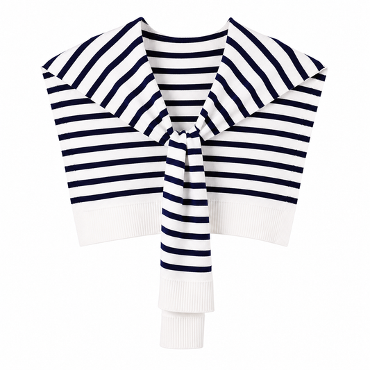 Stripped Knitted Outter Shawl