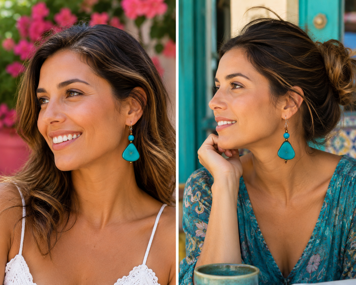 Alma Tagua Earrings